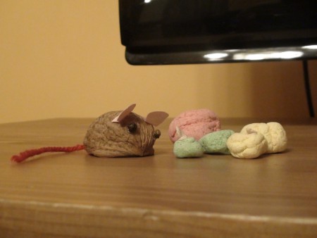 dió egér - sóliszt gyümölcsök 